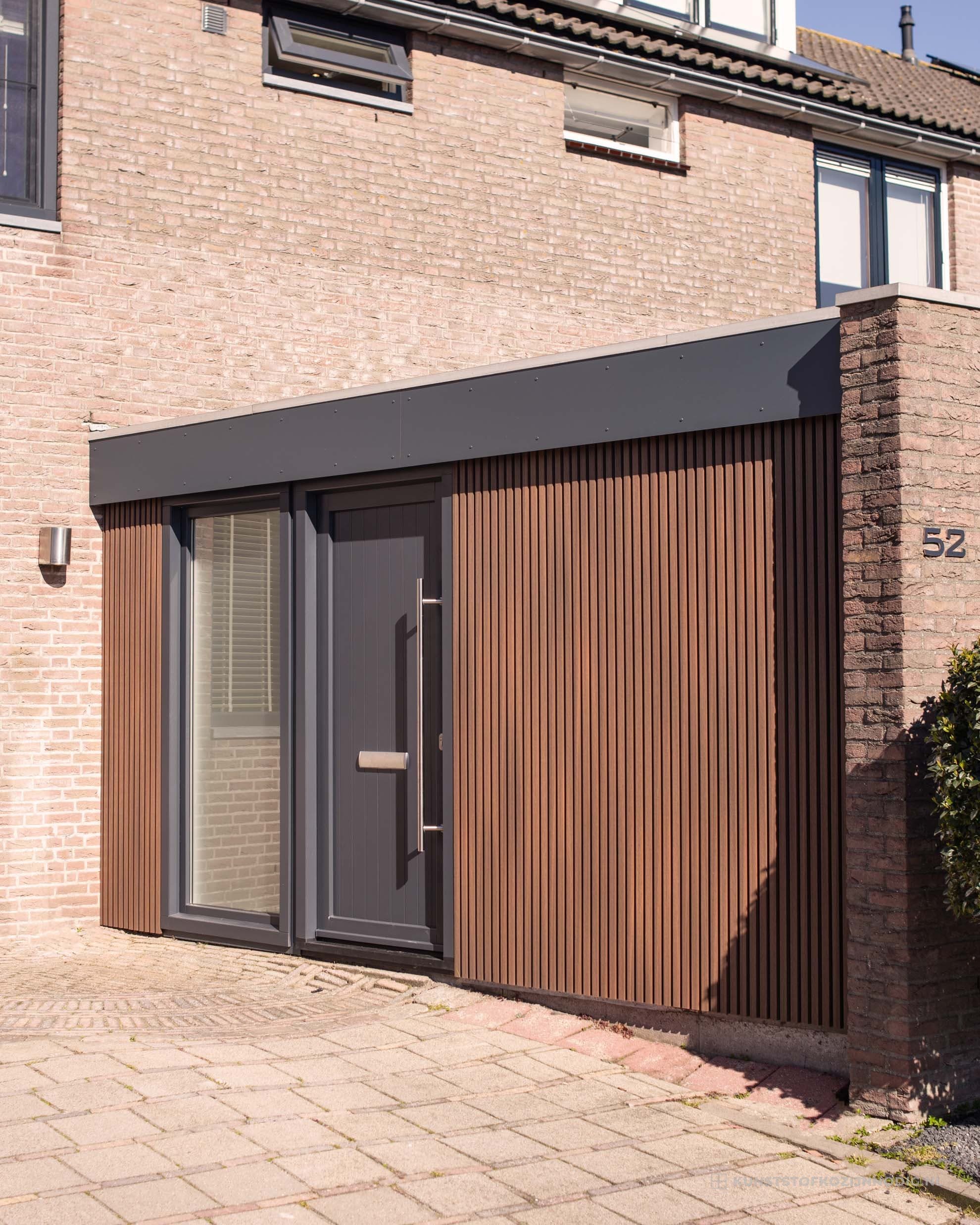 Woning met schuifpui